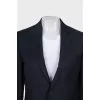Men's wool suit with embroidery