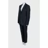 Men's wool suit with embroidery