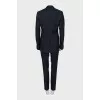 Men's wool suit with embroidery
