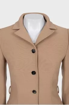 Beige wool coat