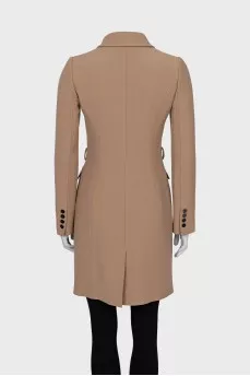 Beige wool coat