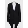 Wool jacket with tag