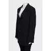 Wool jacket with tag