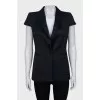 Short sleeve fitted jacket