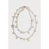 Long necklace with flowers