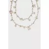 Long necklace with flowers