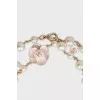 Long necklace with flowers