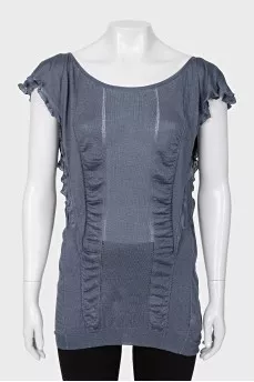 Cashmere and silk tunic