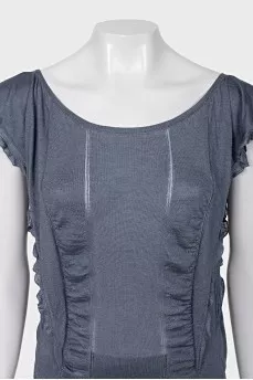 Cashmere and silk tunic