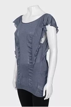 Cashmere and silk tunic