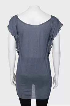 Cashmere and silk tunic