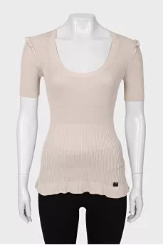 Tight silk t-shirt
