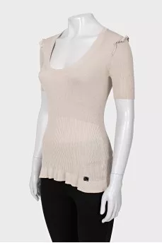 Tight silk t-shirt