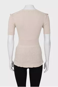 Tight silk t-shirt