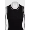 Woolen set of cardigan and tank top