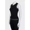 Woolen set of cardigan and tank top