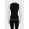 Woolen set of cardigan and tank top