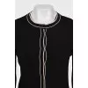 Woolen set of cardigan and tank top