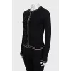 Woolen set of cardigan and tank top
