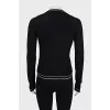 Woolen set of cardigan and tank top