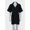 Straight cut dress with collar