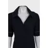 Straight cut dress with collar