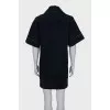 Straight cut dress with collar