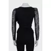 Wool jumper with bow