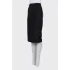 Black skirt with bows