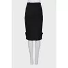 Black skirt with bows