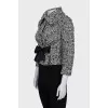 Short coat with buttons