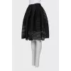 Lush skirt made of openwork fabric