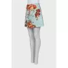 Mini skirt in bright print