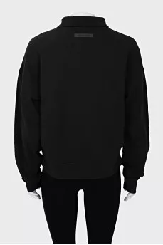 Oversized pullover with button