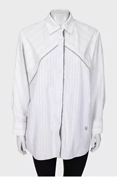 Oversized striped shirt
