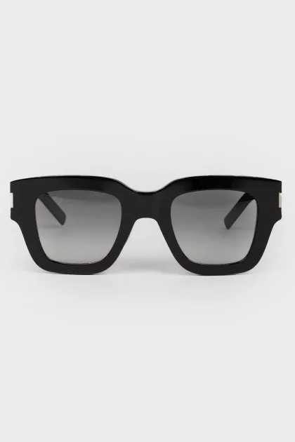 Sunglasses are black