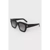 Sunglasses are black