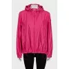 Tapered pink windbreaker