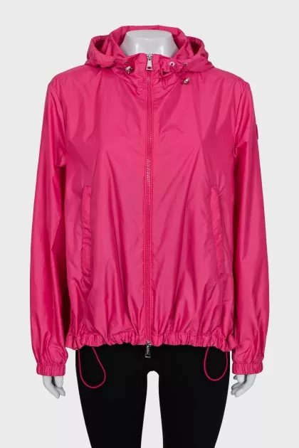 Tapered pink windbreaker