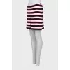 Striped skirt with tag