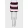 Striped skirt with tag