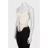 Top with lace and zipper