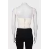 Top with lace and zipper