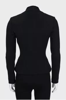 Fitted jacket with branded buttons