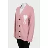 Knitted cardigan in pink