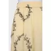 Floral Print Midi Skirt