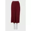 Straight pleated skirt