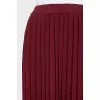 Straight pleated skirt