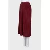 Straight pleated skirt