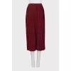 Straight pleated skirt